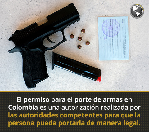 Delito por Porte Ilegal de Armas en Colombia.