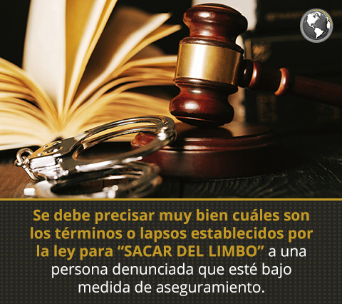 Libertad por Vencimiento de Términos en Símbolos de Derecho Penal.