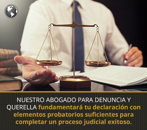 Abogado para Denuncia y Querella en Bogotá en su Despacho.