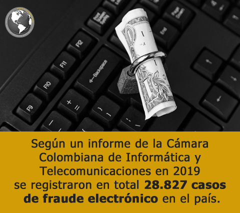 En 2019 se registraron 28827 casos de fraude electrnico en Colombia