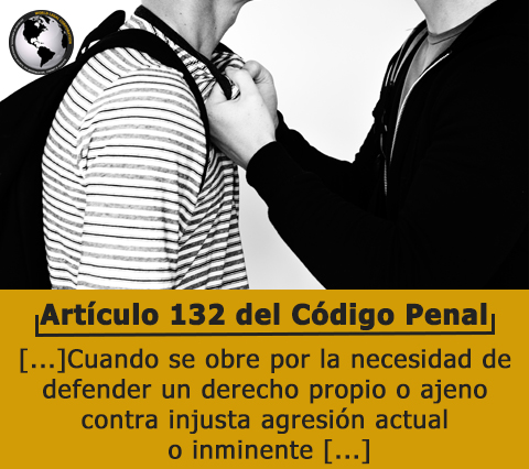 En Colombia la legtima defensa est recogida dentro del Cdigo Penal Colombiano en su Artculo 32