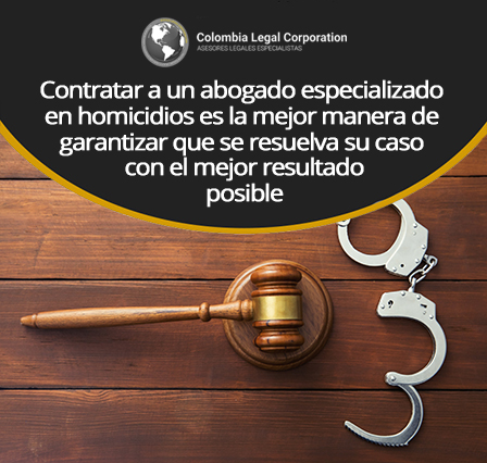 Esposas y Mazo de Abogado de Homicidio en Bogot 